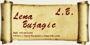 Lena Bujagić vizit kartica